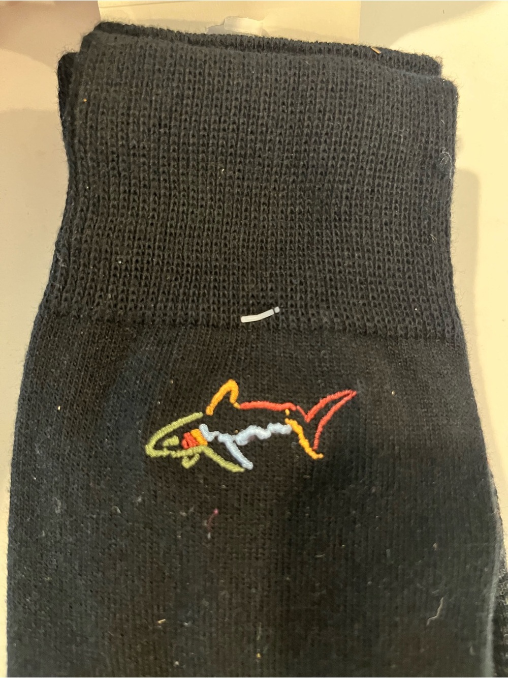 Greg Norman Collection Men’s Black Striped Dress Socks with Red Toe (8-12) - Picture 3 of 4
